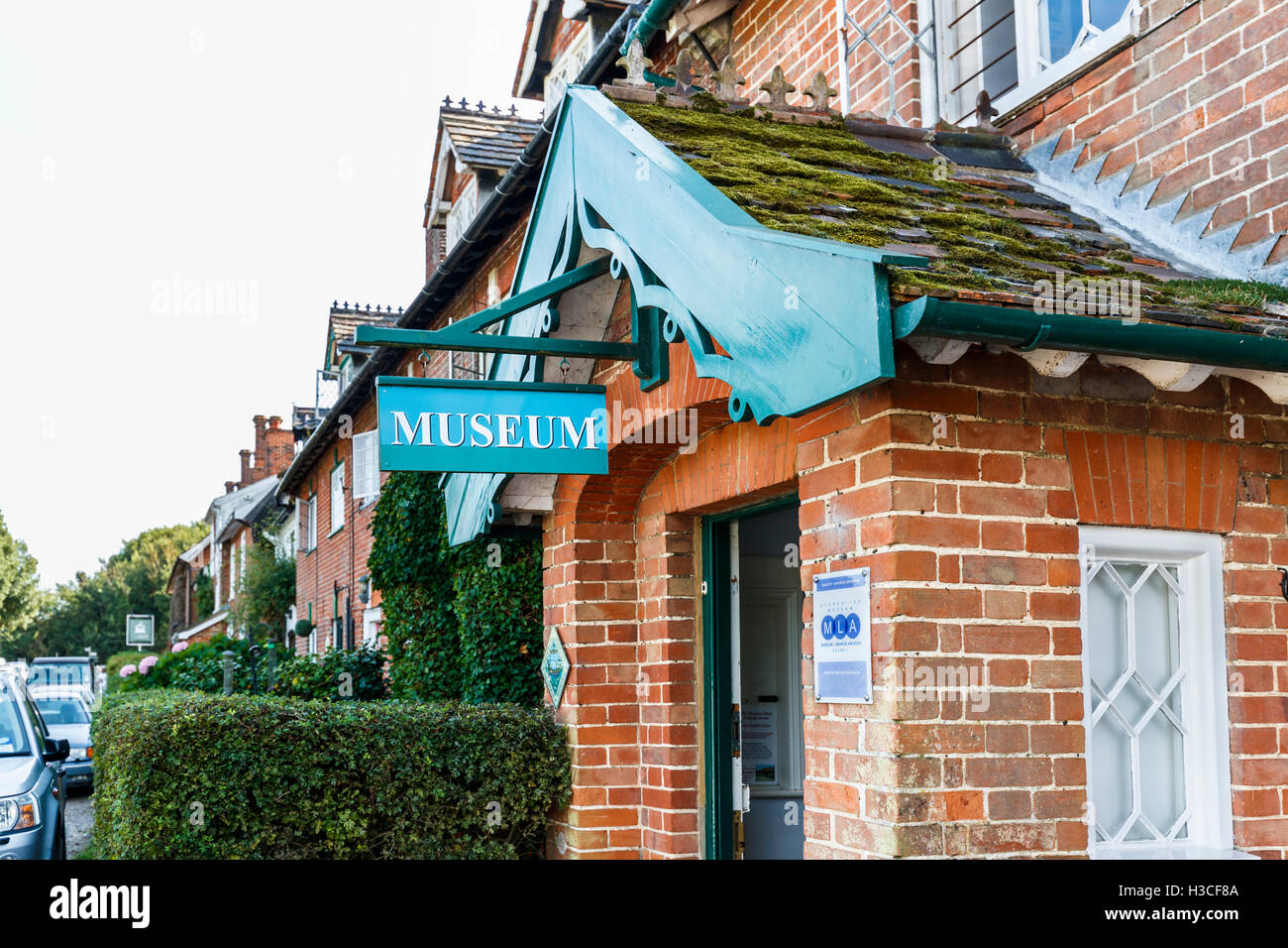 Heimatmuseum die Geschichte der Küstenerosion in Dunwich, einem Dorf in Suffolk coastal District, East Anglia, England Stockfoto