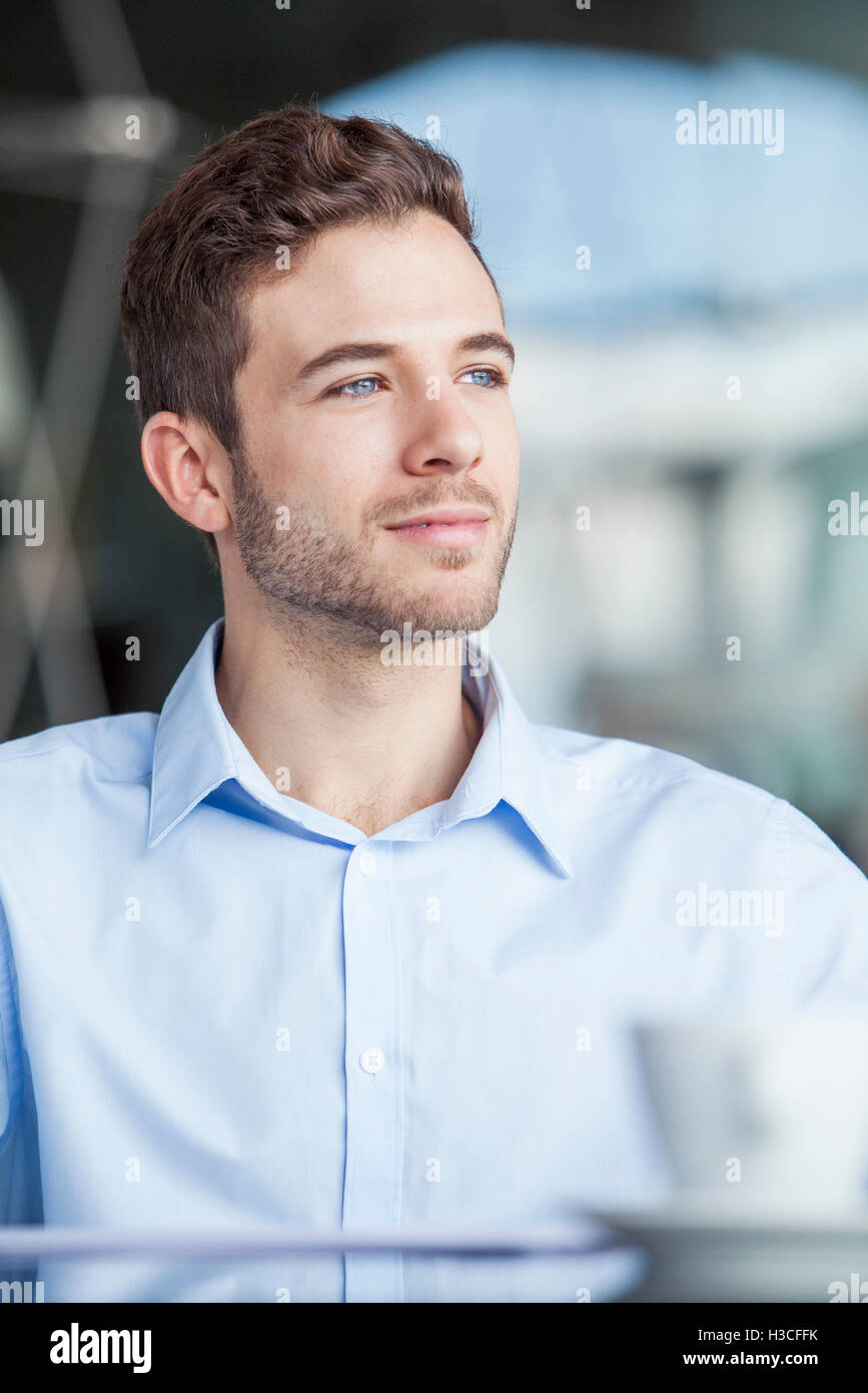 Geschäftsmann Betrachtung Stockfoto