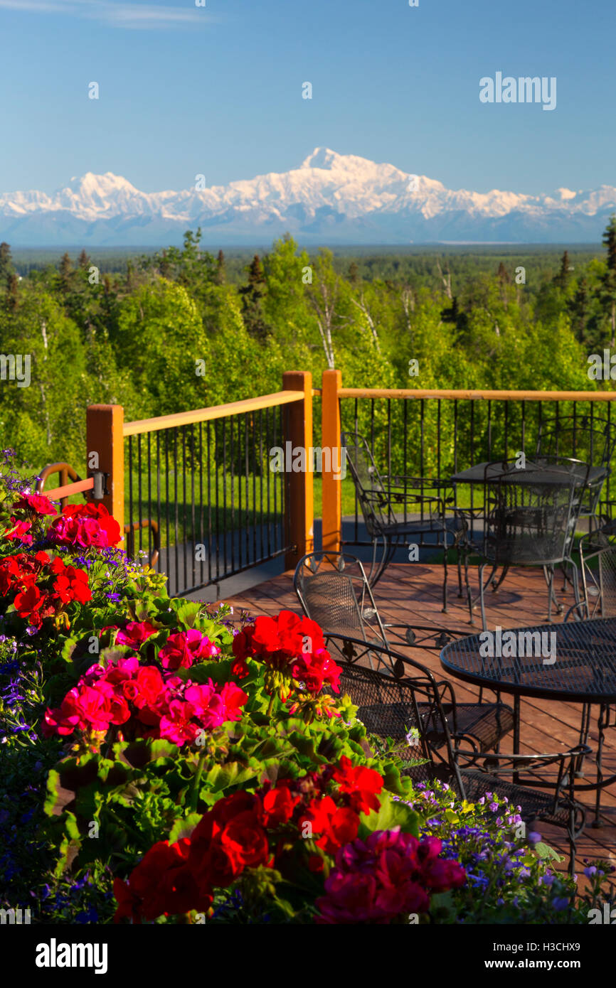 Talkeetna Alaska Lodge, Talkeetna, Alaska. Stockfoto