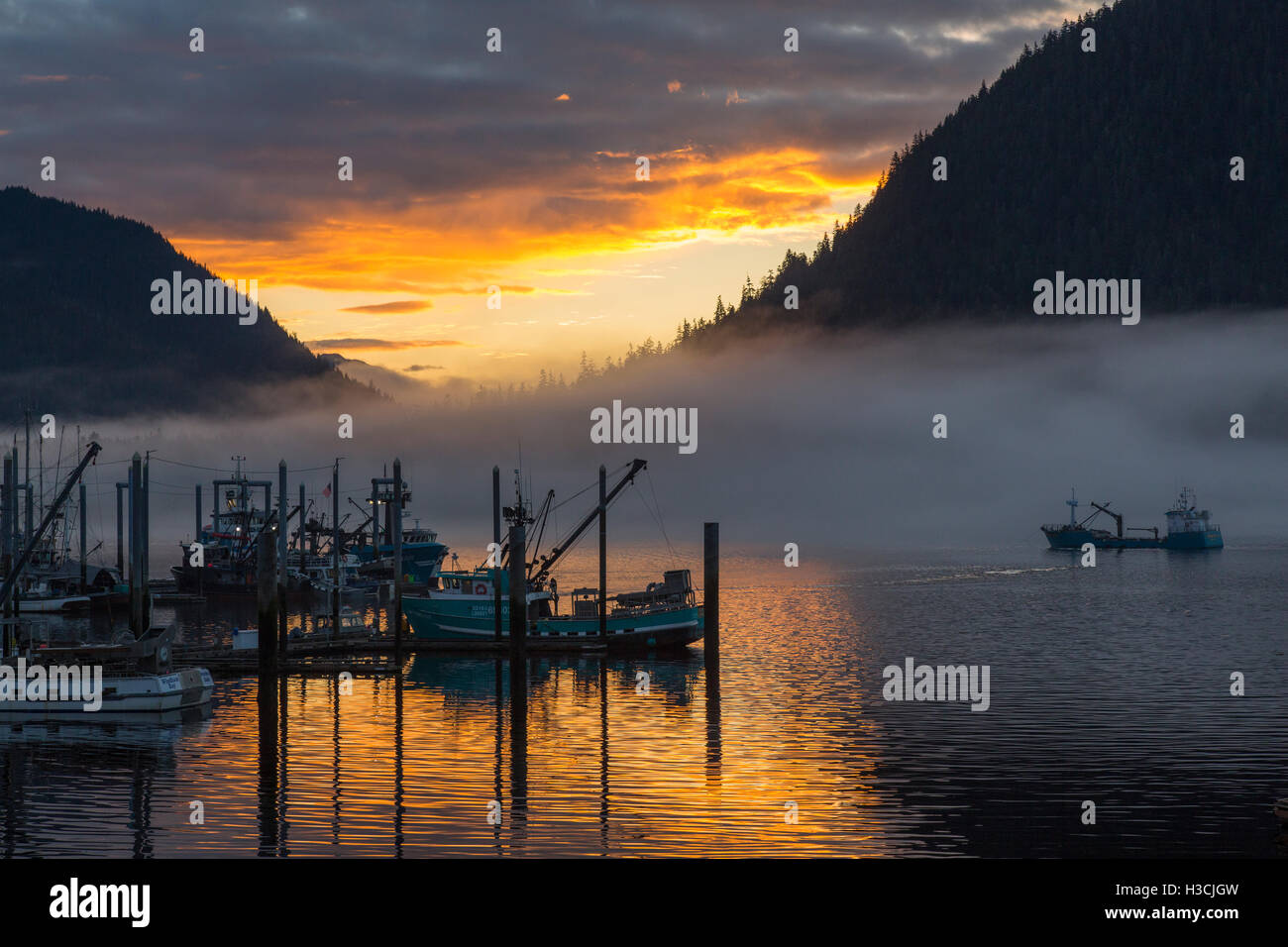 Petersburg, Alaska. Stockfoto