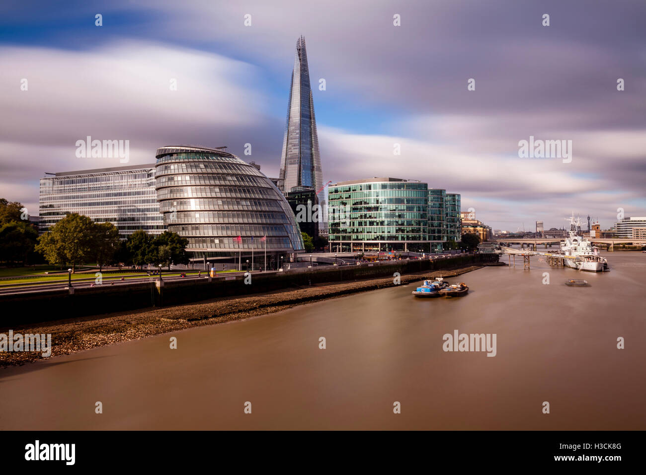 Skyline von London und die Themse, London, UK Stockfoto