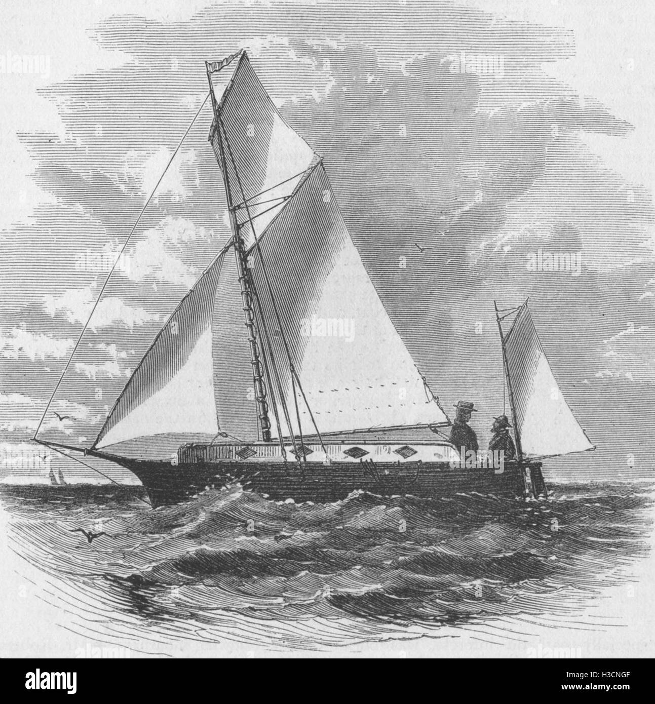 Boote / Kroatien die "Stadt von Ragusa" (Dubrovnik) 1870. Der illustrierte London News Stockfoto