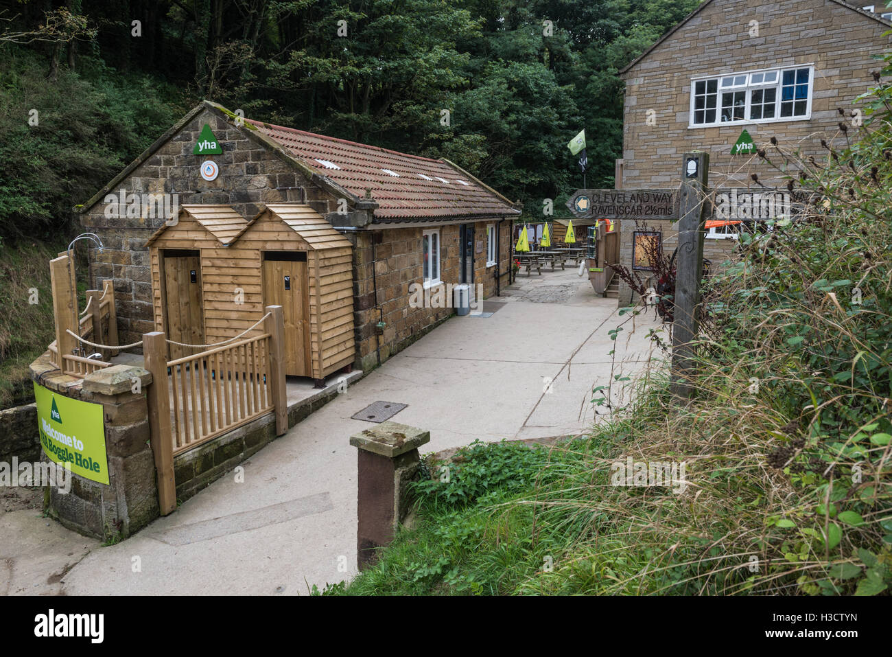 Boggle Loch Youth Hostel in der Nähe von Robin Hoods Bay Yorkshire Stockfoto