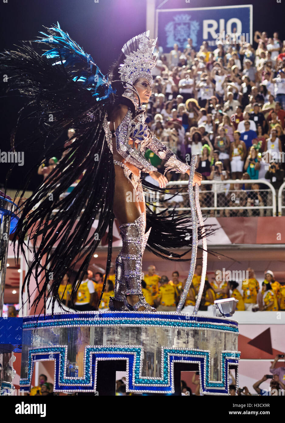 Brasilien, Bundesstaat Rio De Janeiro, Stadt von Rio De Janeiro Samba Tänzer in der Karnevalsumzug in The Sambadrome Marques de Sapuca Stockfoto