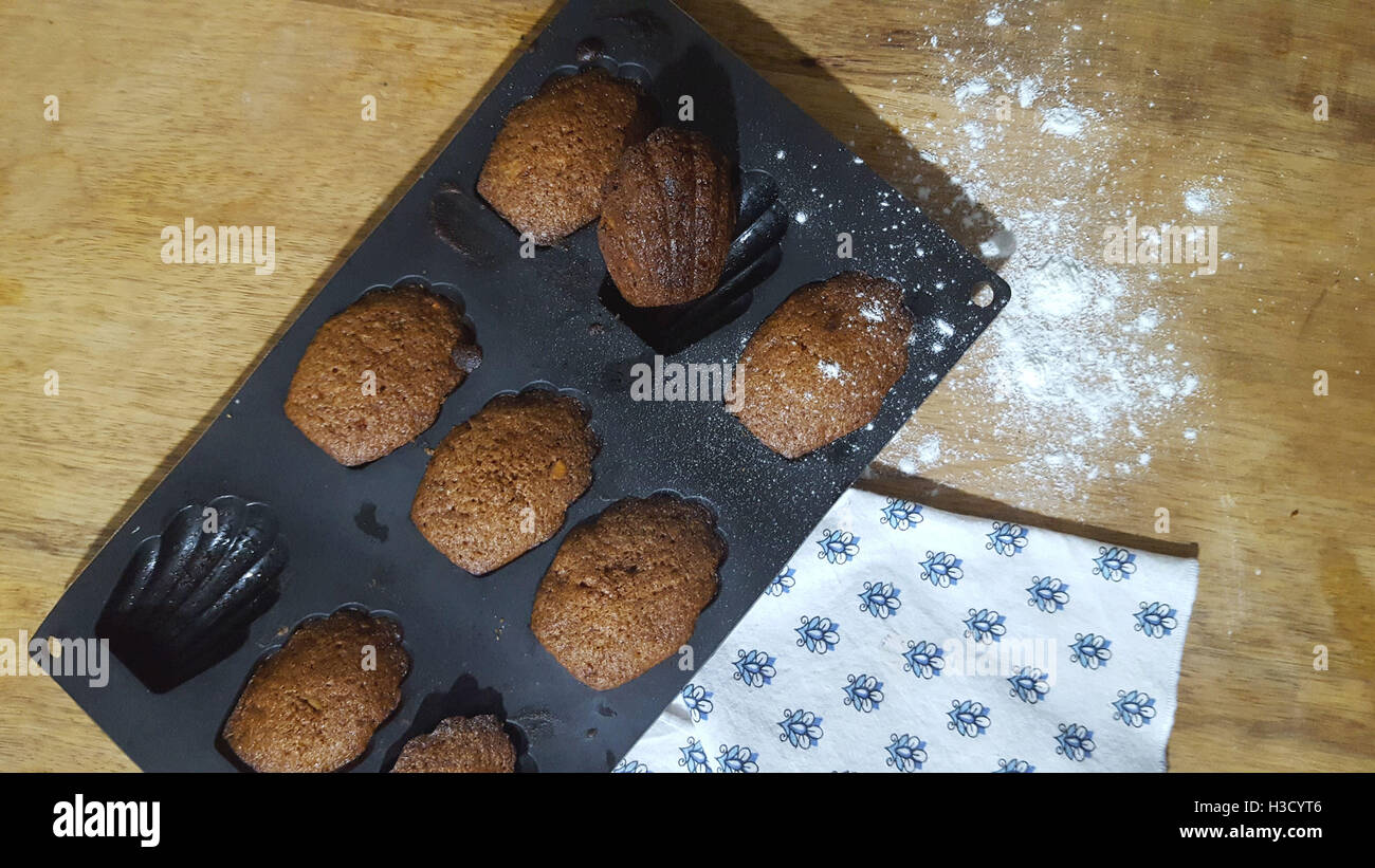 Kuchen mit Zimt Stockfoto