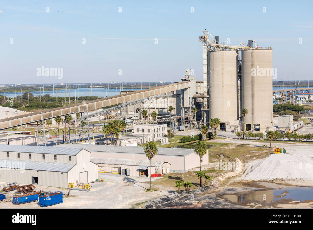 Versand Betrieb ein belebten Industriehafen in Tampa Stockfoto