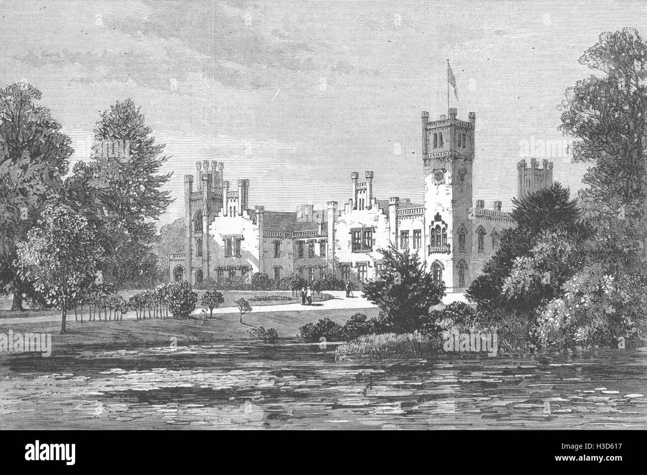 Schlesien Prinkenau, Sagan, Prinzessin Victoria Schleswig-Holstein-Augustenburg 1881. Der illustrierte London News Stockfoto