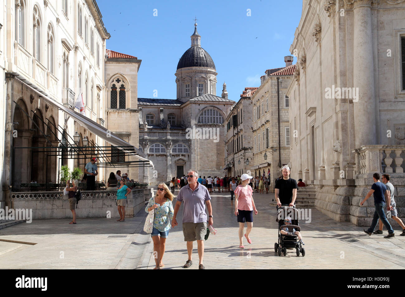 Dubrovnik Kroatien die Cathedralarchitecture Stockfoto