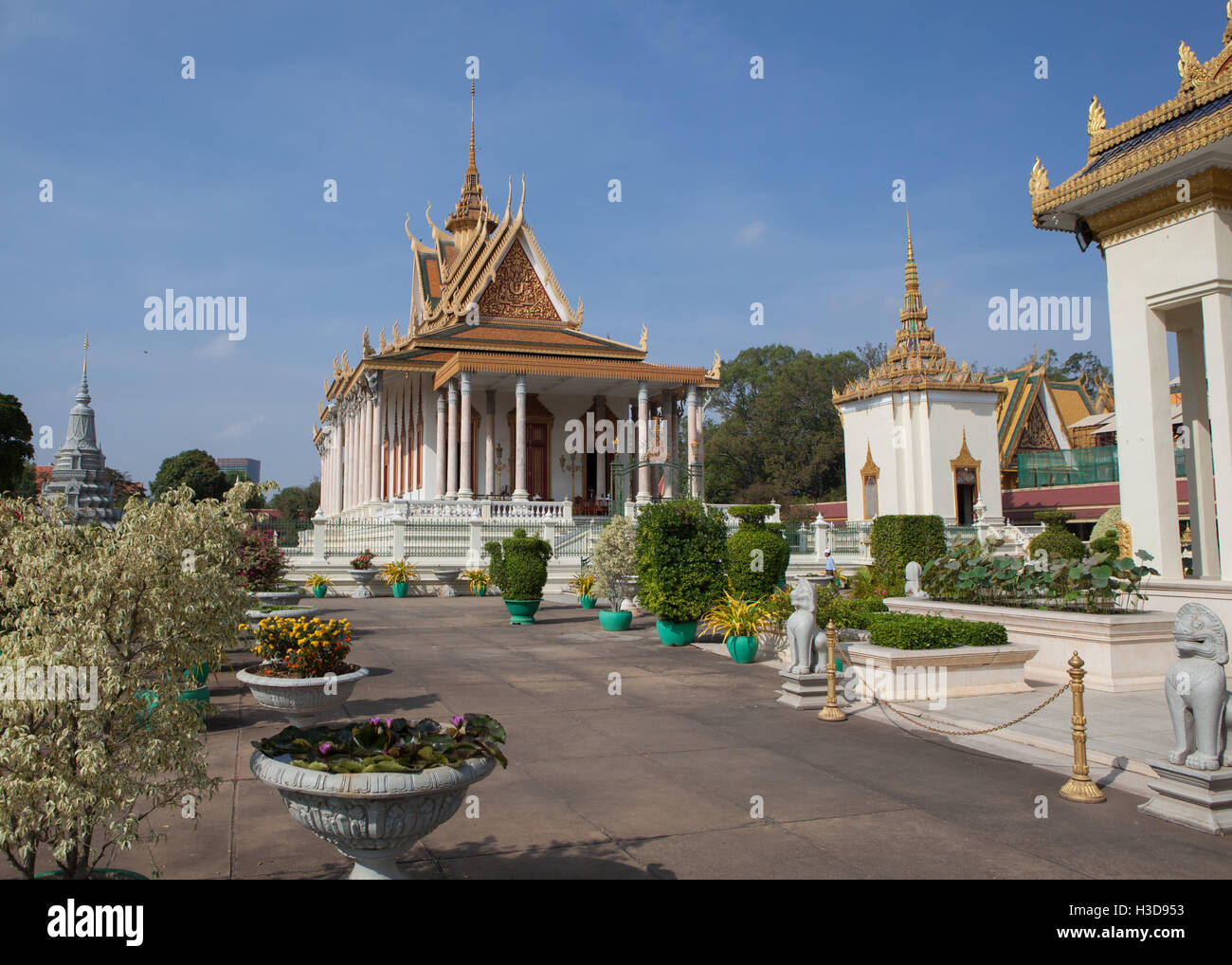Royal Palast-Komplex in Phnom Penh, Kambodscha Stockfoto