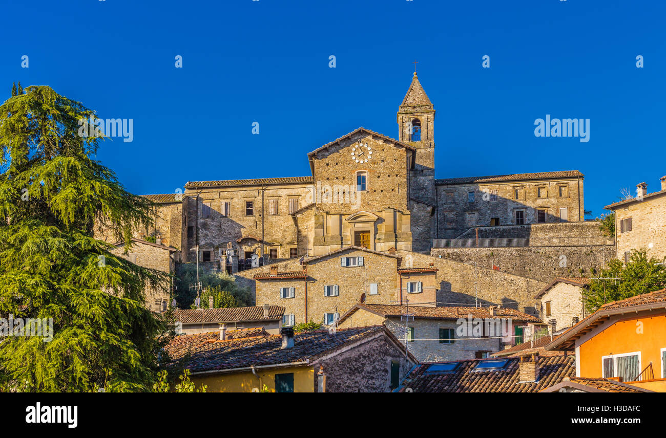 mittelalterliches Dorf in der Emilia Romagna in Italien Stockfoto