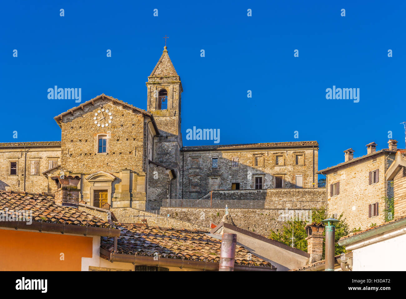 mittelalterliches Dorf in der Emilia Romagna in Italien Stockfoto