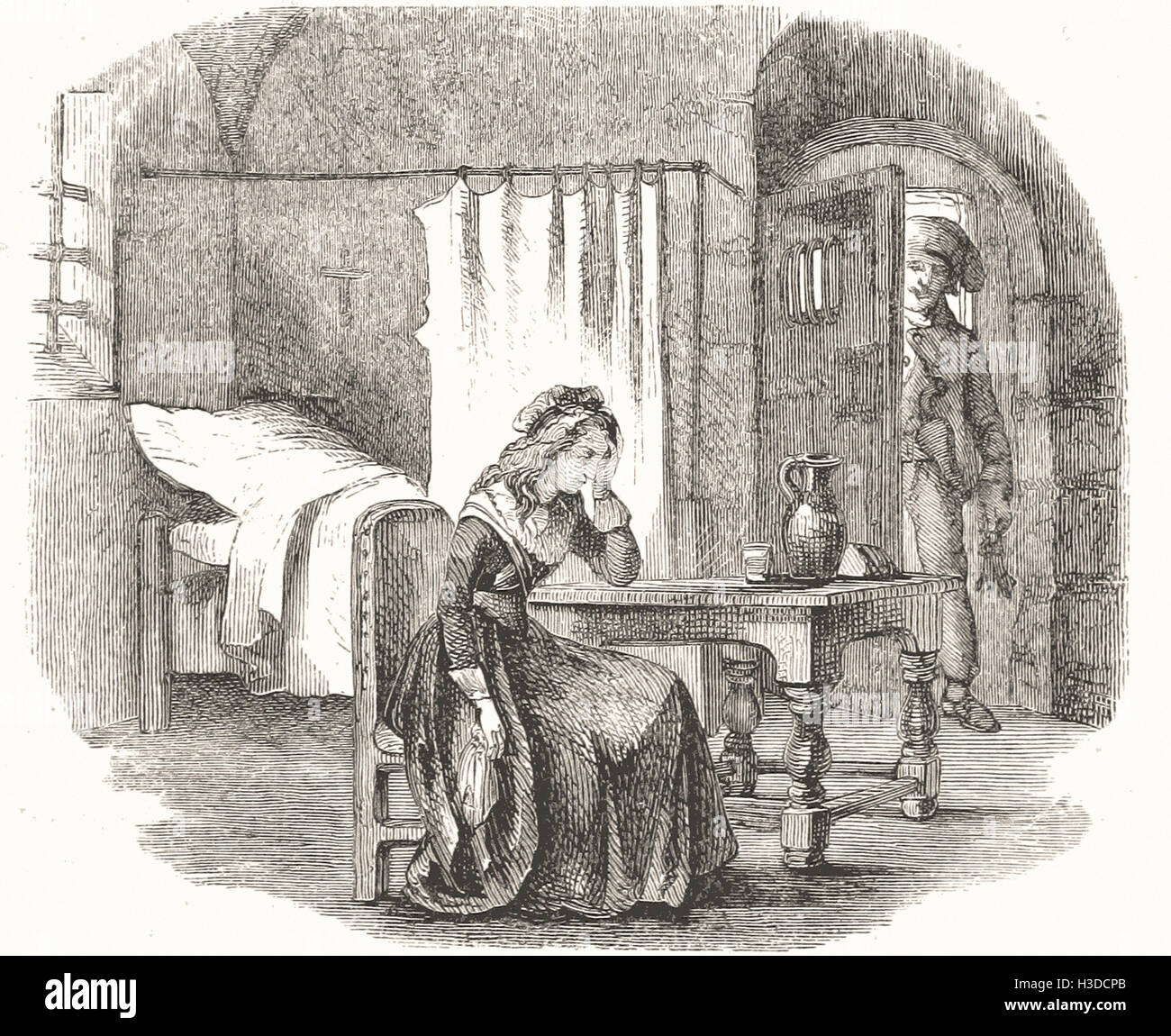 MARIE ANTOINETTE IN DER CONCIERGERIE Stockfoto