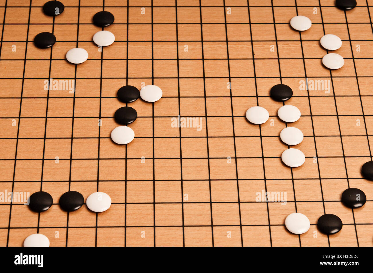 Go-Spiel Stockfoto