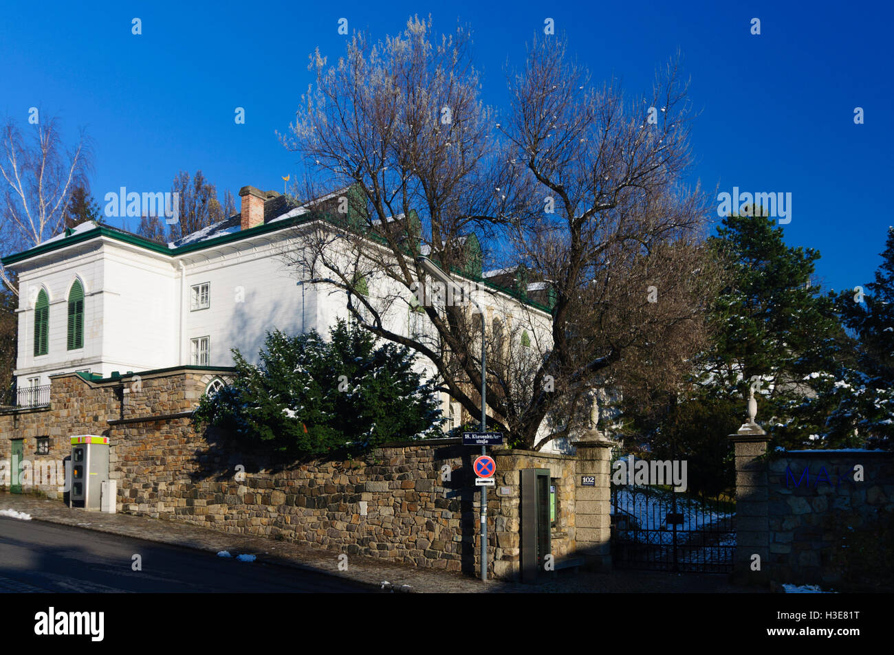 Wien, Wien: Haus Geymüllerschlössel, ein Zweig von dem Museum für angewandte Kunst (MAK), 18., Wien, Österreich Stockfoto