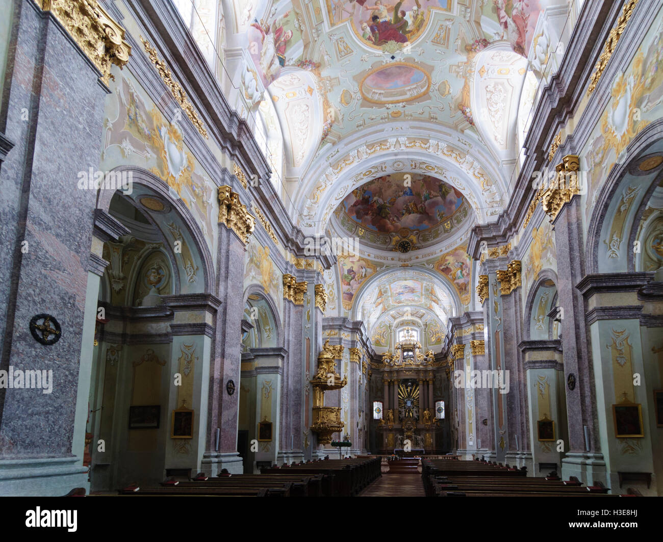 Sonntagberg: Wallfahrtskirche im Mostviertel, Niederösterreich, Niederösterreich, Österreich Stockfoto