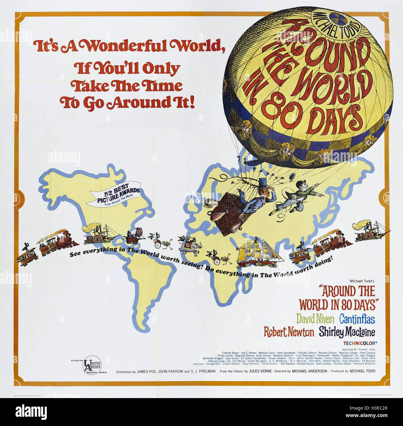 AROUND THE WORLD IN 80 Tagen 1956 United Artists film Stockfoto