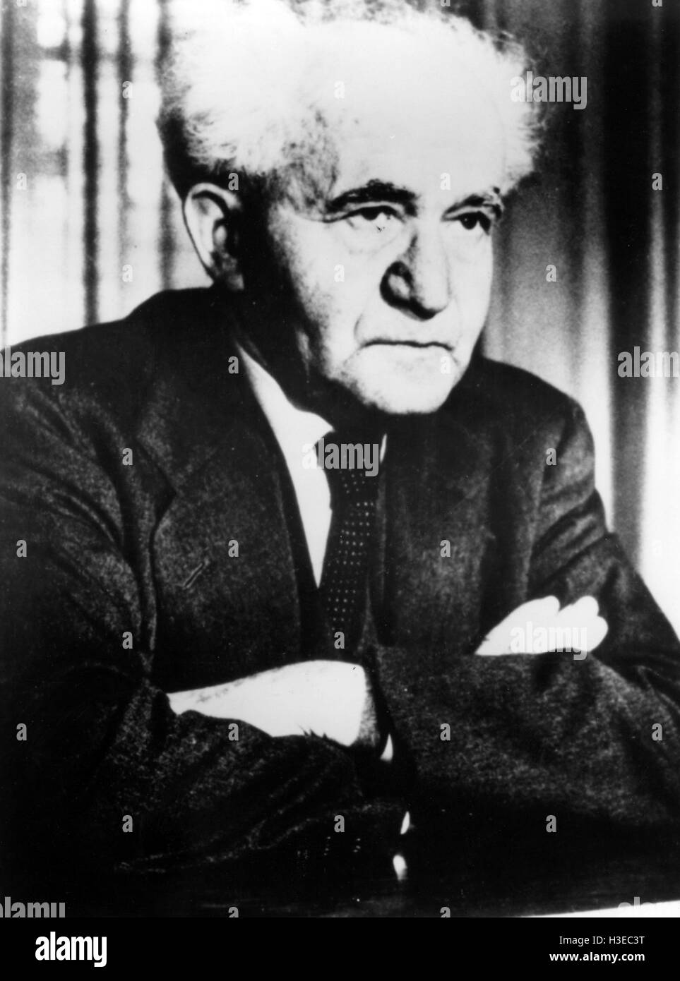 DAVID BEN-GURION (1886-1973) erste Premierminister Israels hier über 1948 Stockfoto