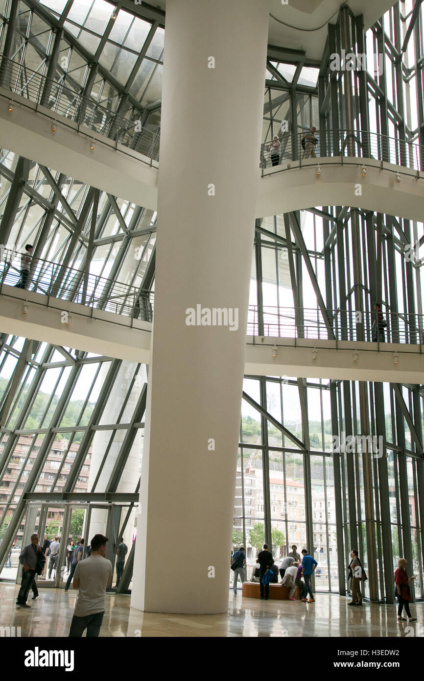 Guggenheim Museum in Bilbao, Spanien. Stockfoto