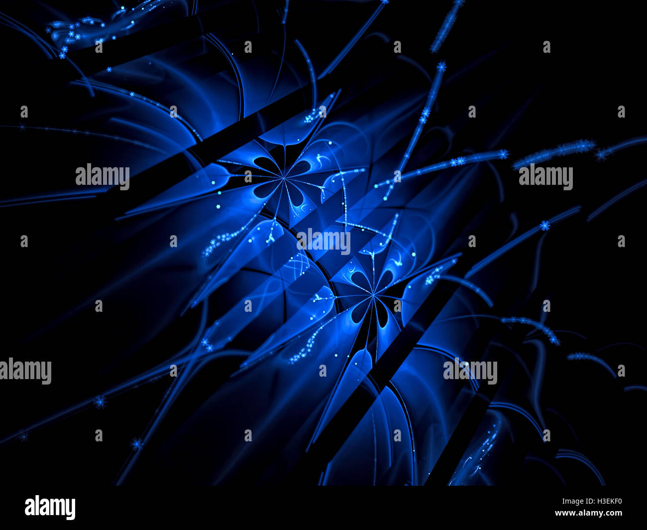 Abstrakter Schmetterlingsflügel - Digital generiert Stockfoto