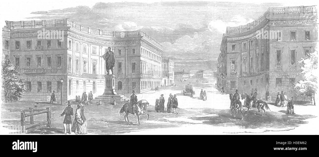 Russland-Boulevard, Odessa 1854. Illustrierte London News Stockfoto