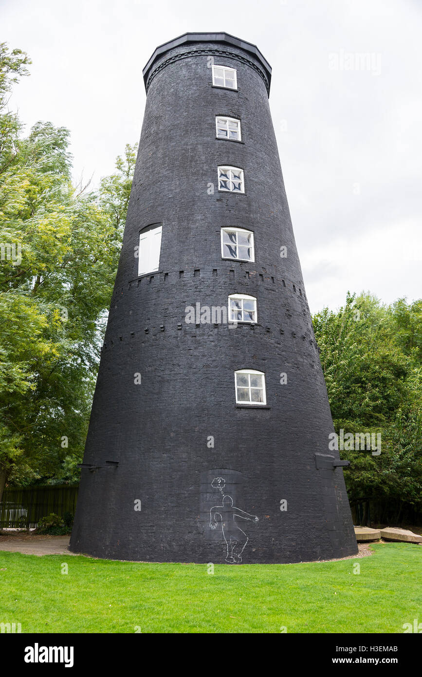 Die alte Hessle Wittling Mill am Ufer des Humber in der Nähe der Humber Bridge East Yorkshire England Vereinigtes Königreich Großbritannien Stockfoto