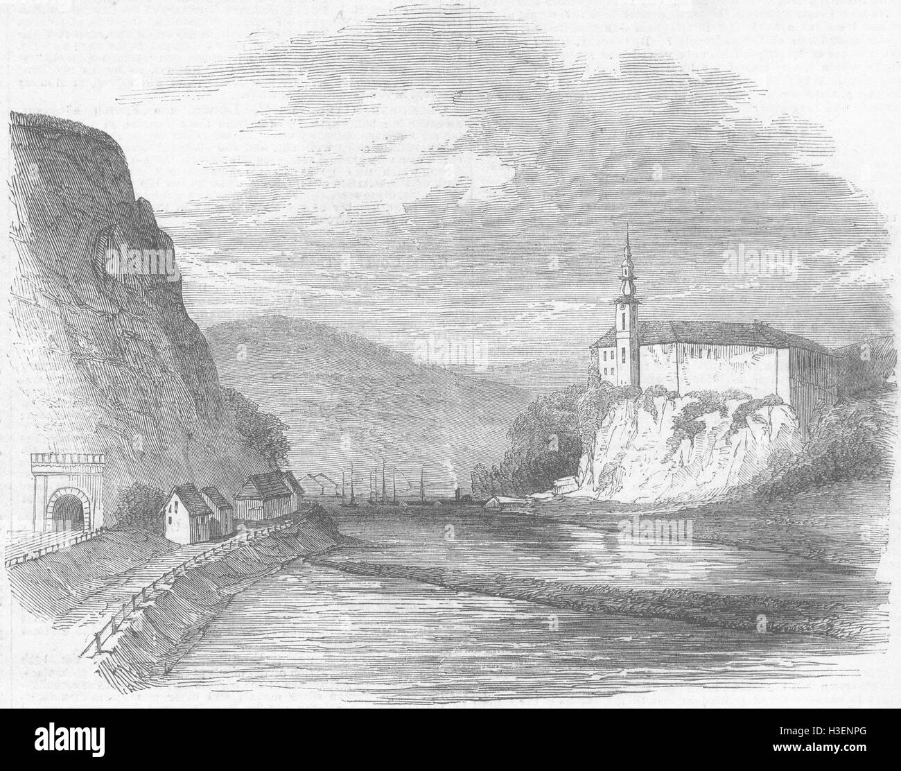 Tschechische Republik bekannt, Böhmen 1854. Illustrierte London News Stockfoto