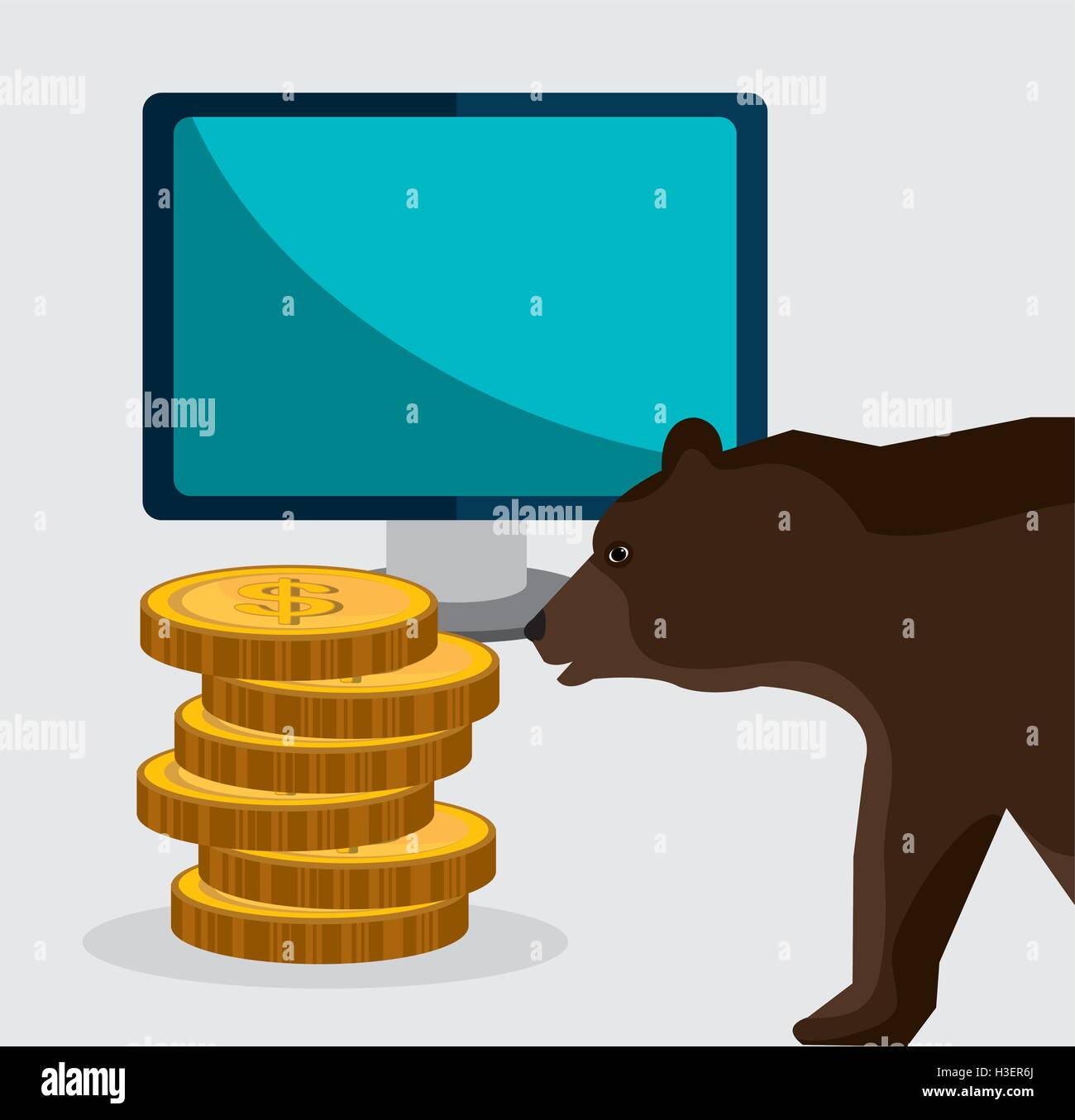 Börse-Finanzen-Design. Stock Vektor