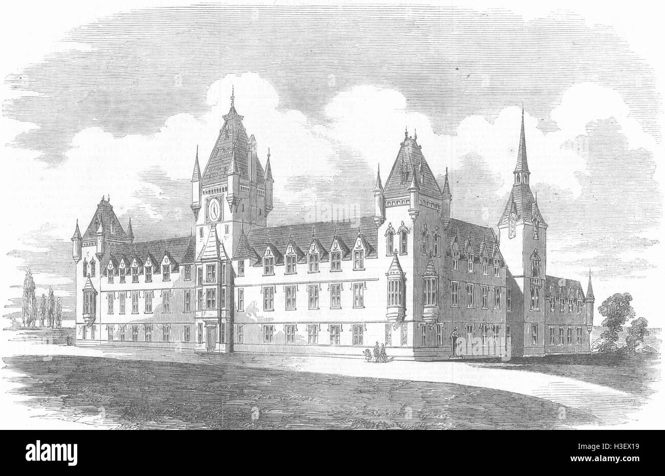 LONDON im Royal Victoria patriotischen Gebäude 1857. Illustrierte London News Stockfoto