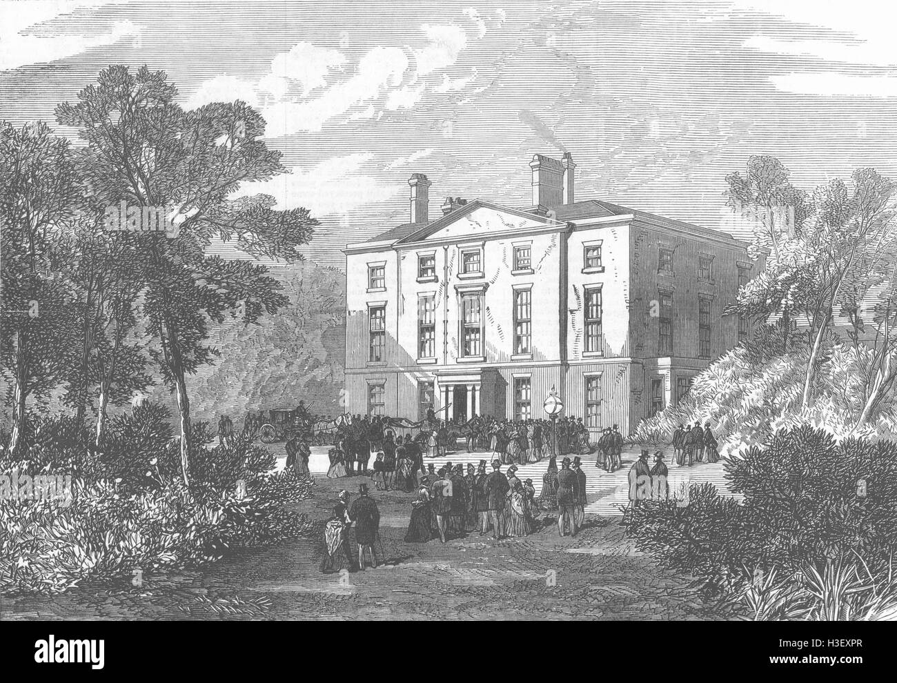 LANCS Newsham Haus 1874. Illustrierte London News Stockfoto