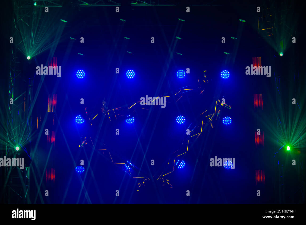 Bunte Bühne hellen Hintergrund Stockfoto