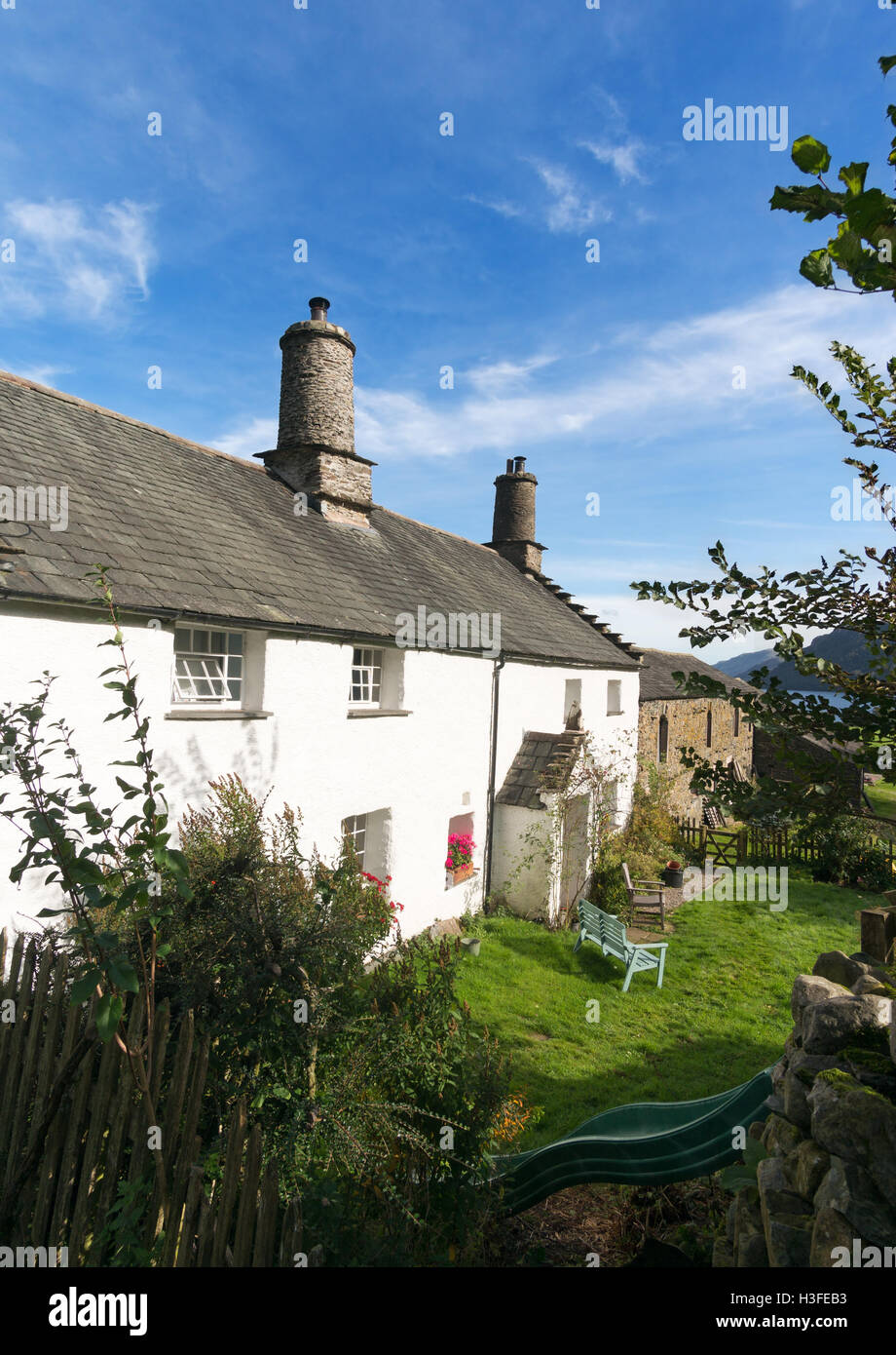 Glencoyne Bauernhaus in der Nähe von Glenridding, Cumbria, England, UK Stockfoto