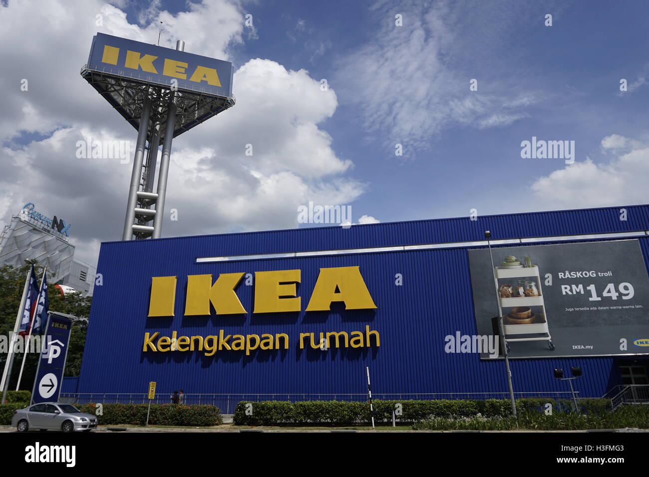Heimtextilien bei IKEA in Damansara, Malaysia Stockfoto