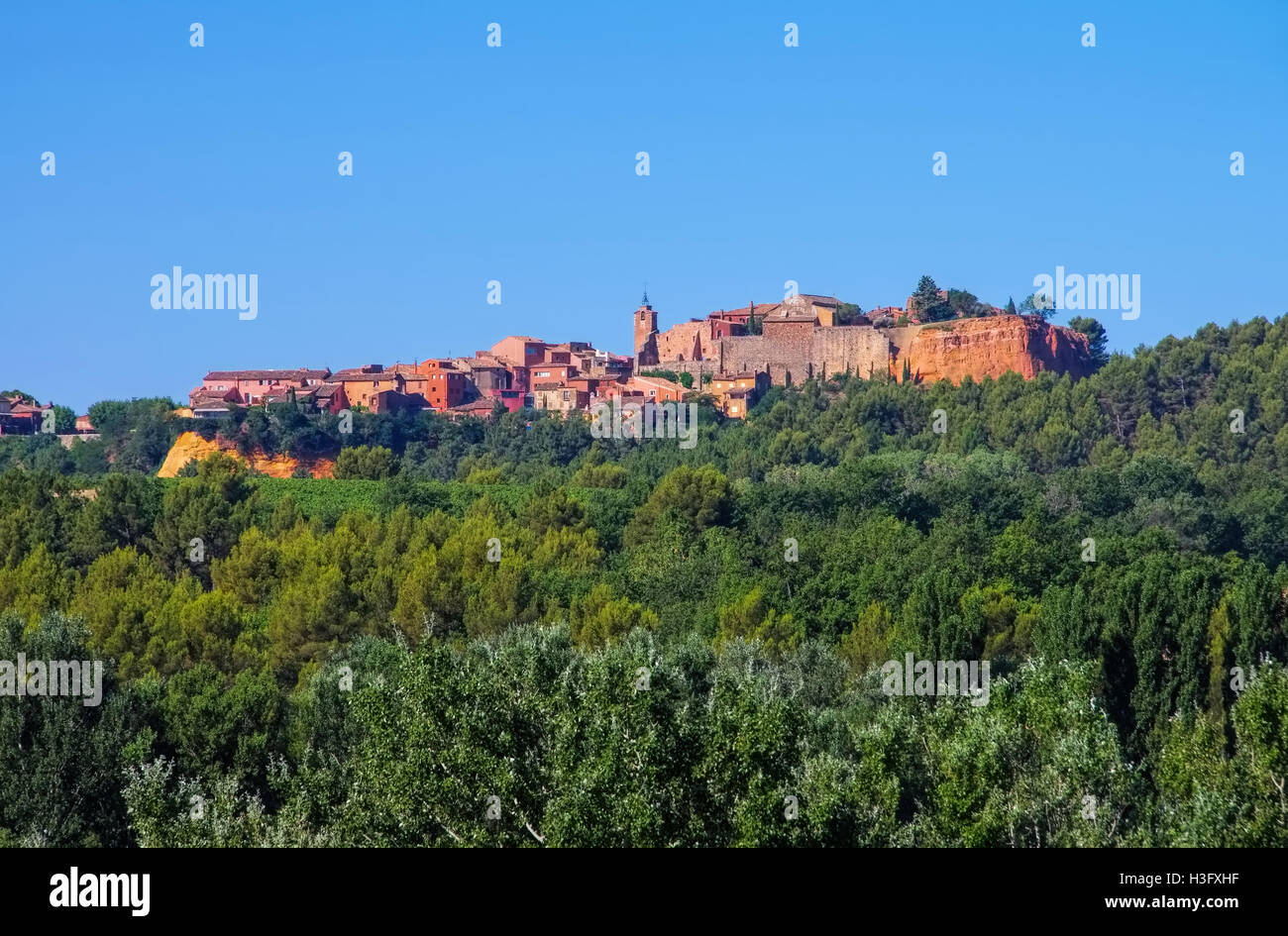 Roussillon in Vaucluse in der Provence in Frankreich Stockfoto