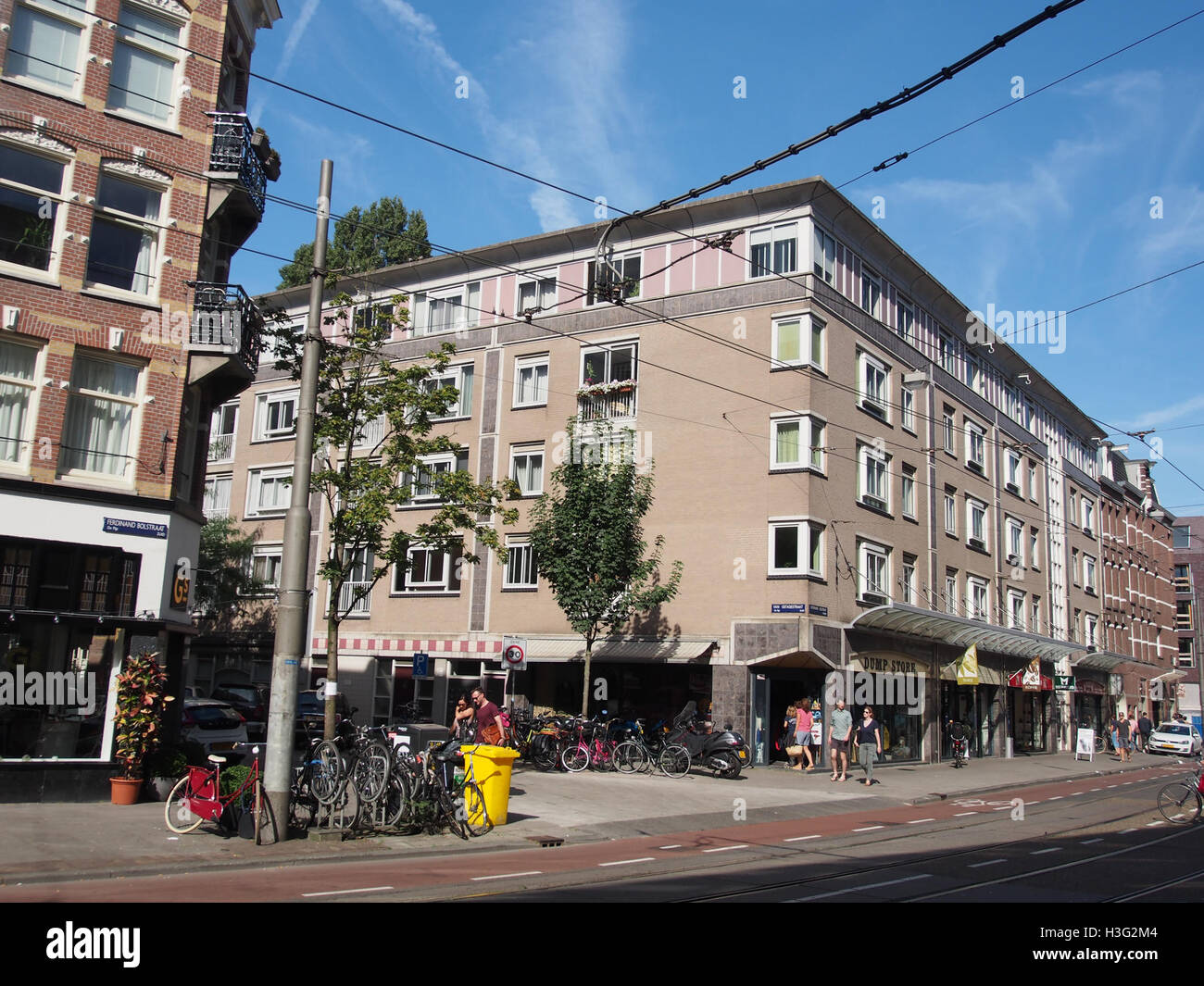 Ostedestraat van Hoek Ferdinand Bolstraat pic1 Stockfoto