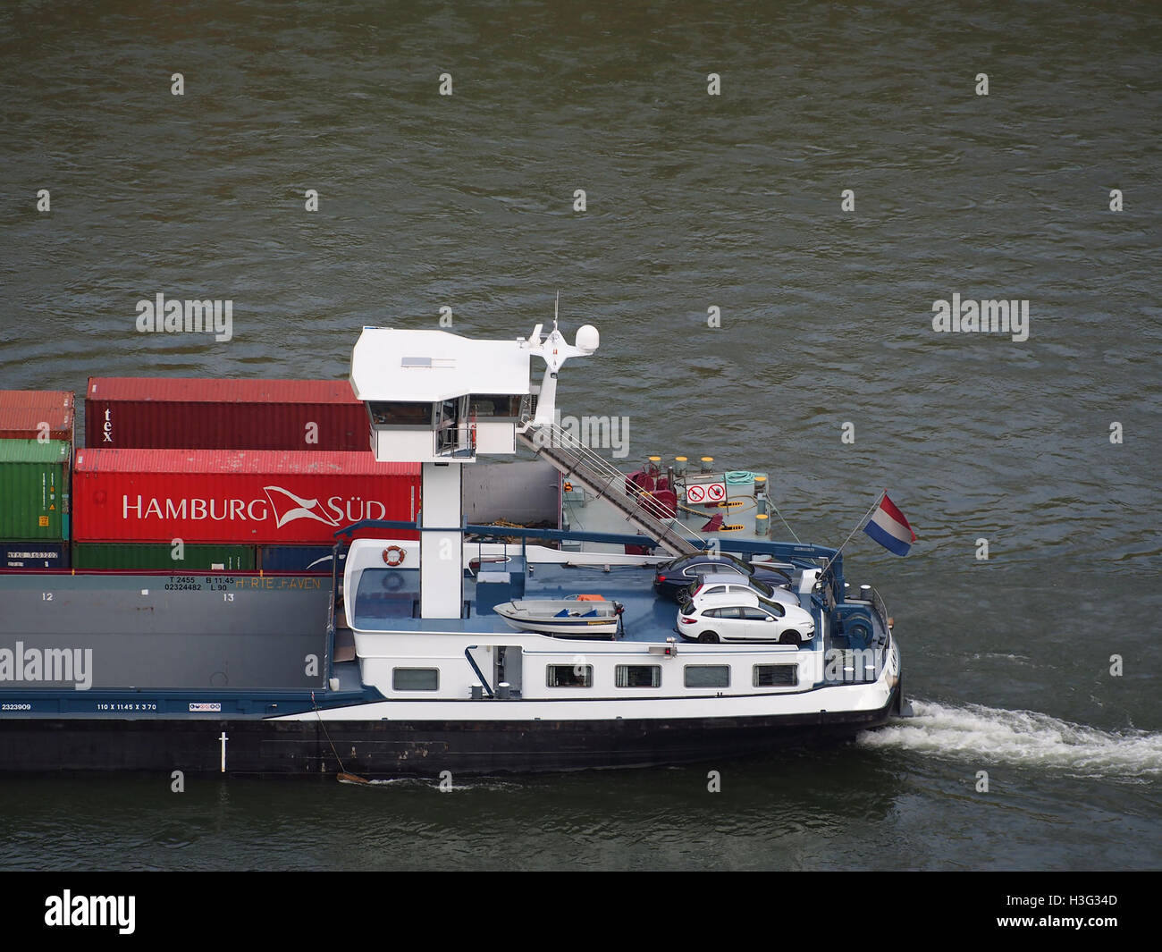 Anroma (Ship, 1999), ENI02323909 & Loreley, Der Rhein pic2 Stockfoto