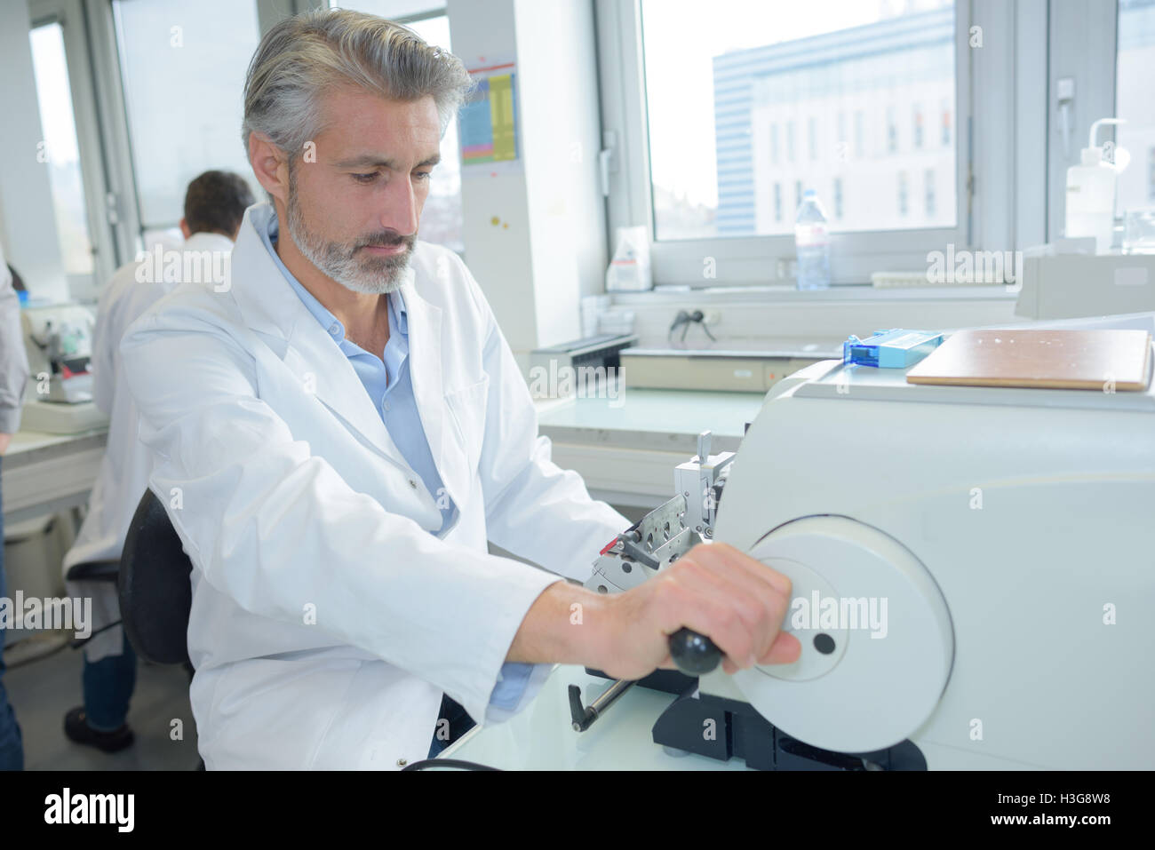 Das Krankenhauslabor Stockfoto