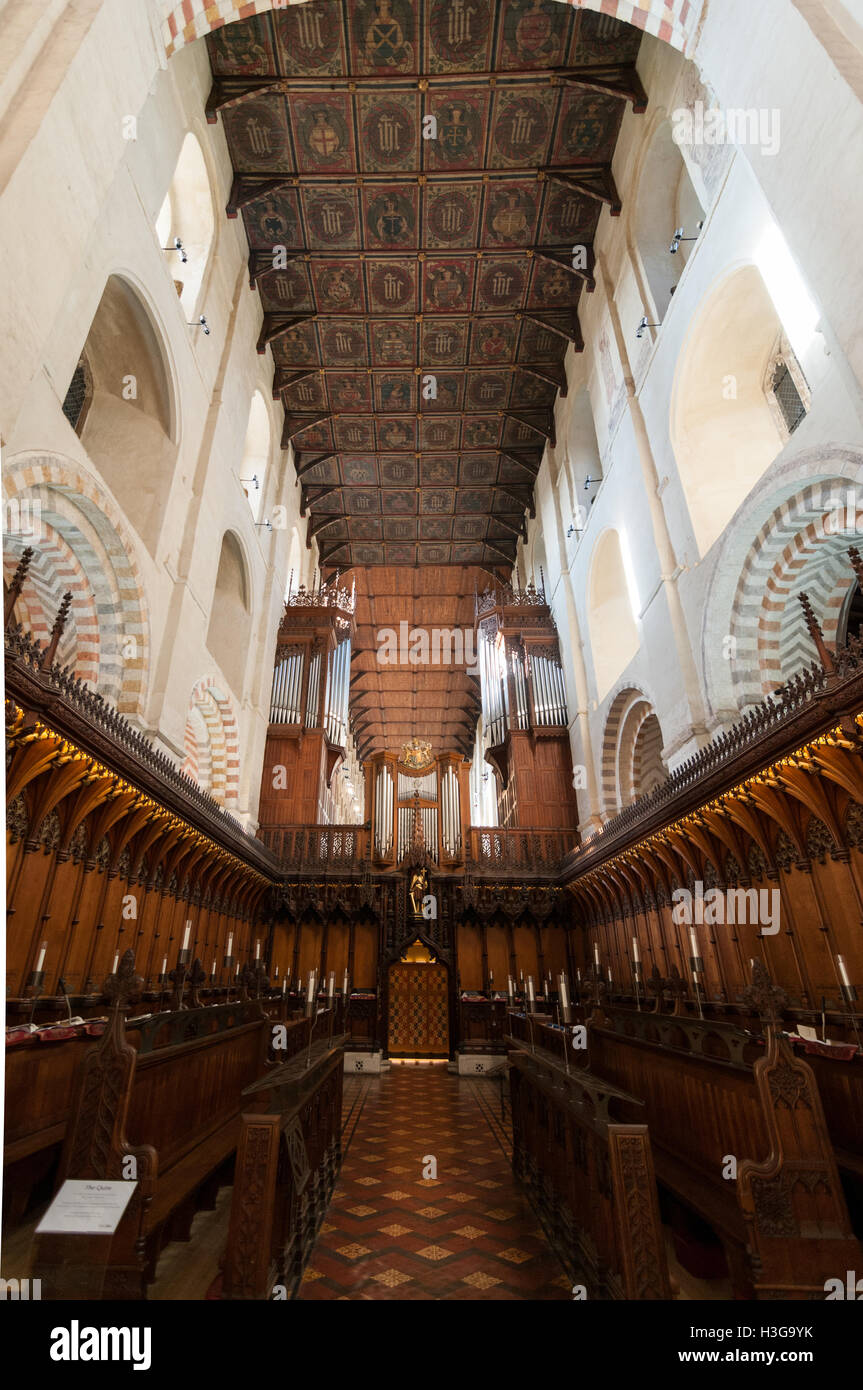 St Albans Cathedral, Vereinigtes Königreich Stockfoto