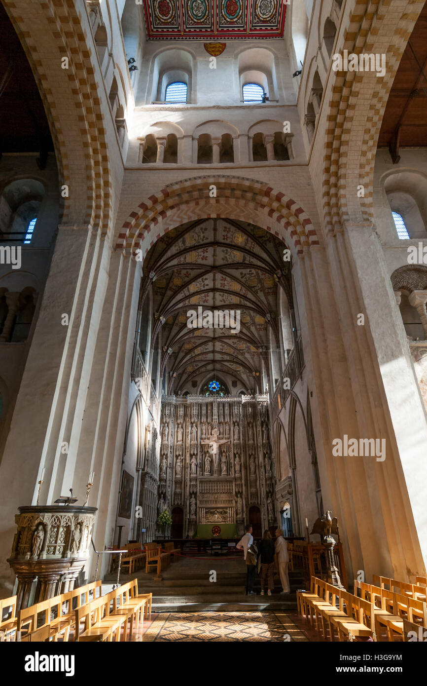 St Albans Cathedral, Vereinigtes Königreich Stockfoto