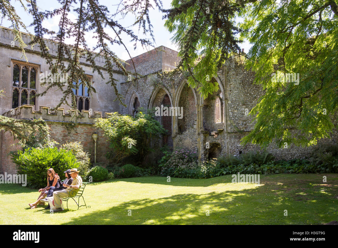 Abtei Gründen, Walsingham Abbey, wenig Walsingham, Norfolk, England, Vereinigtes Königreich Stockfoto