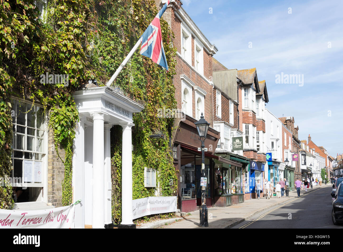 High Street, Roggen, East Sussex, England, Vereinigtes Königreich Stockfoto