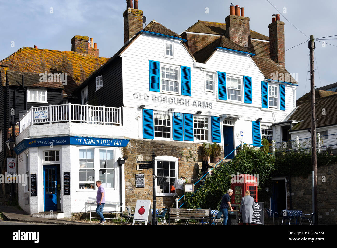 Old Borough Arms, Strang, Roggen, East Sussex, England, Vereinigtes Königreich Stockfoto