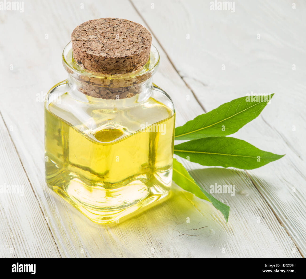 Olivenöl - natürliche Zutat für Saucen. Stockfoto