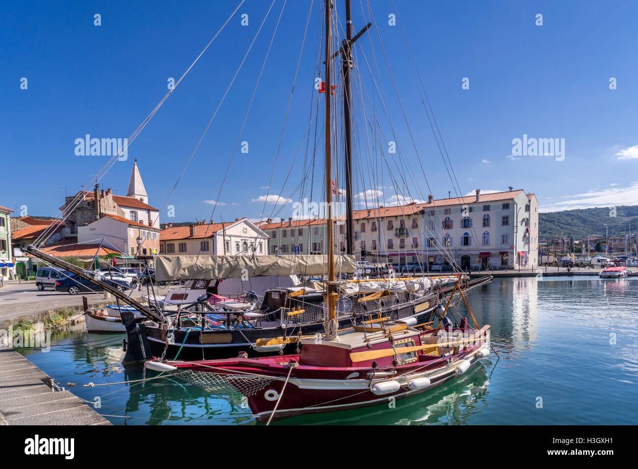 Isola-Marina in der Slowenien Stockfoto