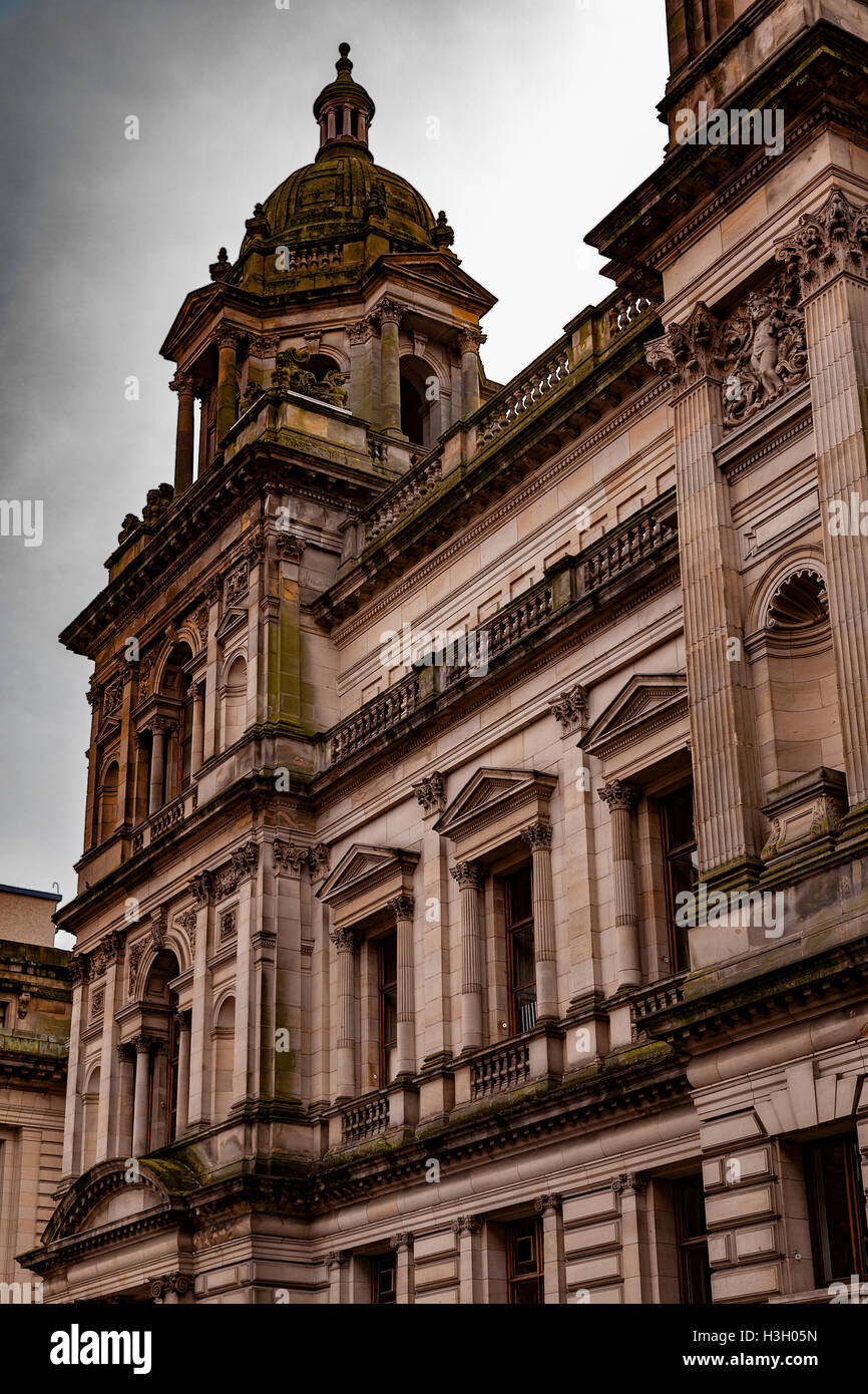 Bild der alten Gebäude in der Stadt von Glasgow, Schottland. Stockfoto