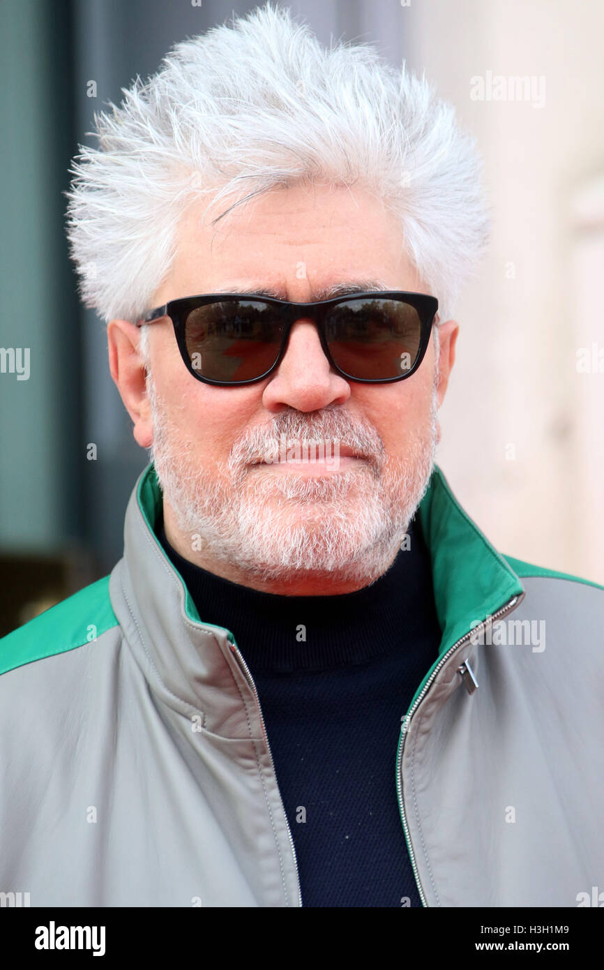 10. August 2016 - Pedro Almodovar Teilnahme an "Julieta" UK Film Premiere - Film4 Sommerserie im Somerset House in London, Vereinigtes Königreich. Stockfoto