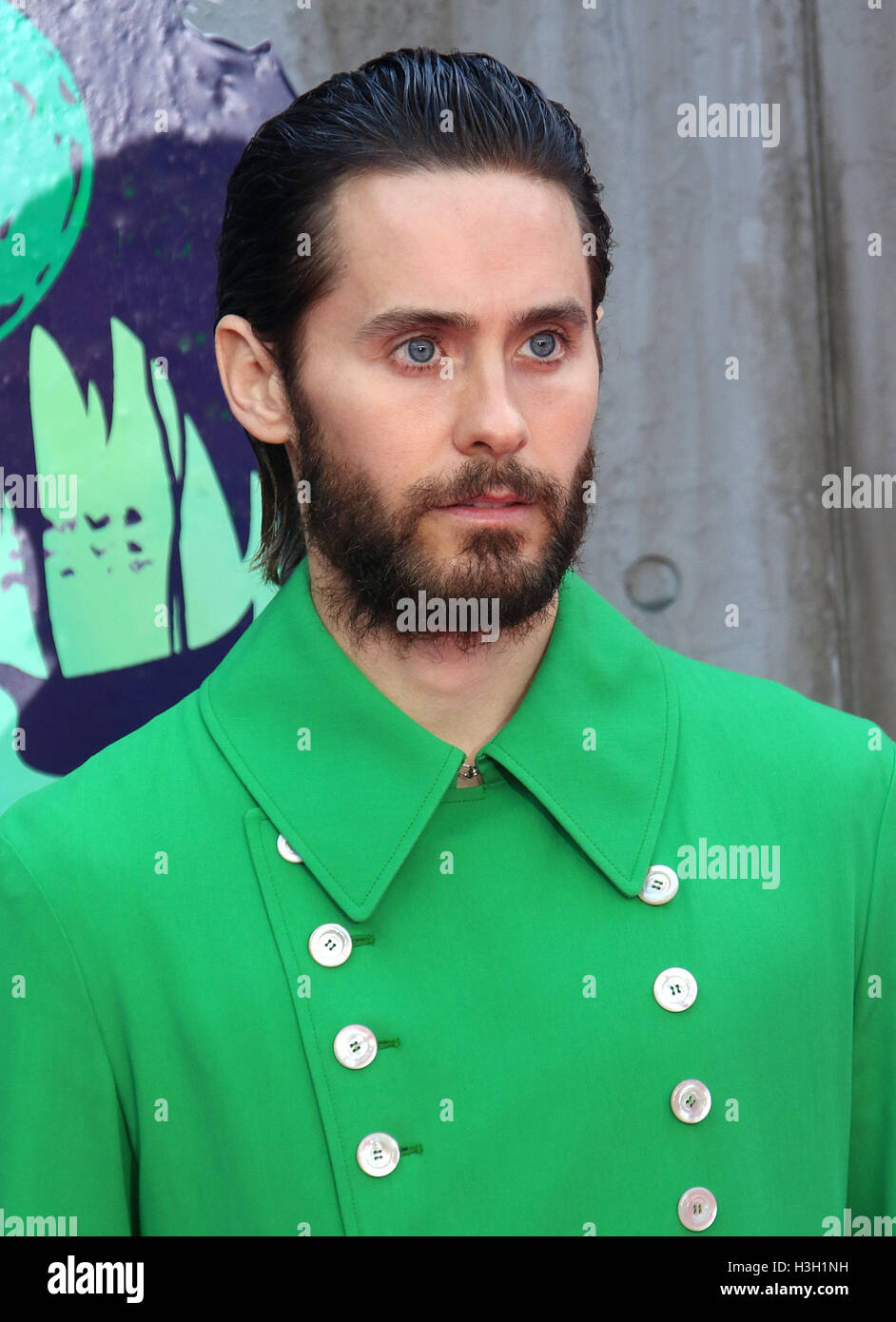 3. August 2016 - Jared Leto, die Teilnahme an "Suicide Squad" Europäische Premiere im Odeon Leicester Square in London, Vereinigtes Königreich. Stockfoto