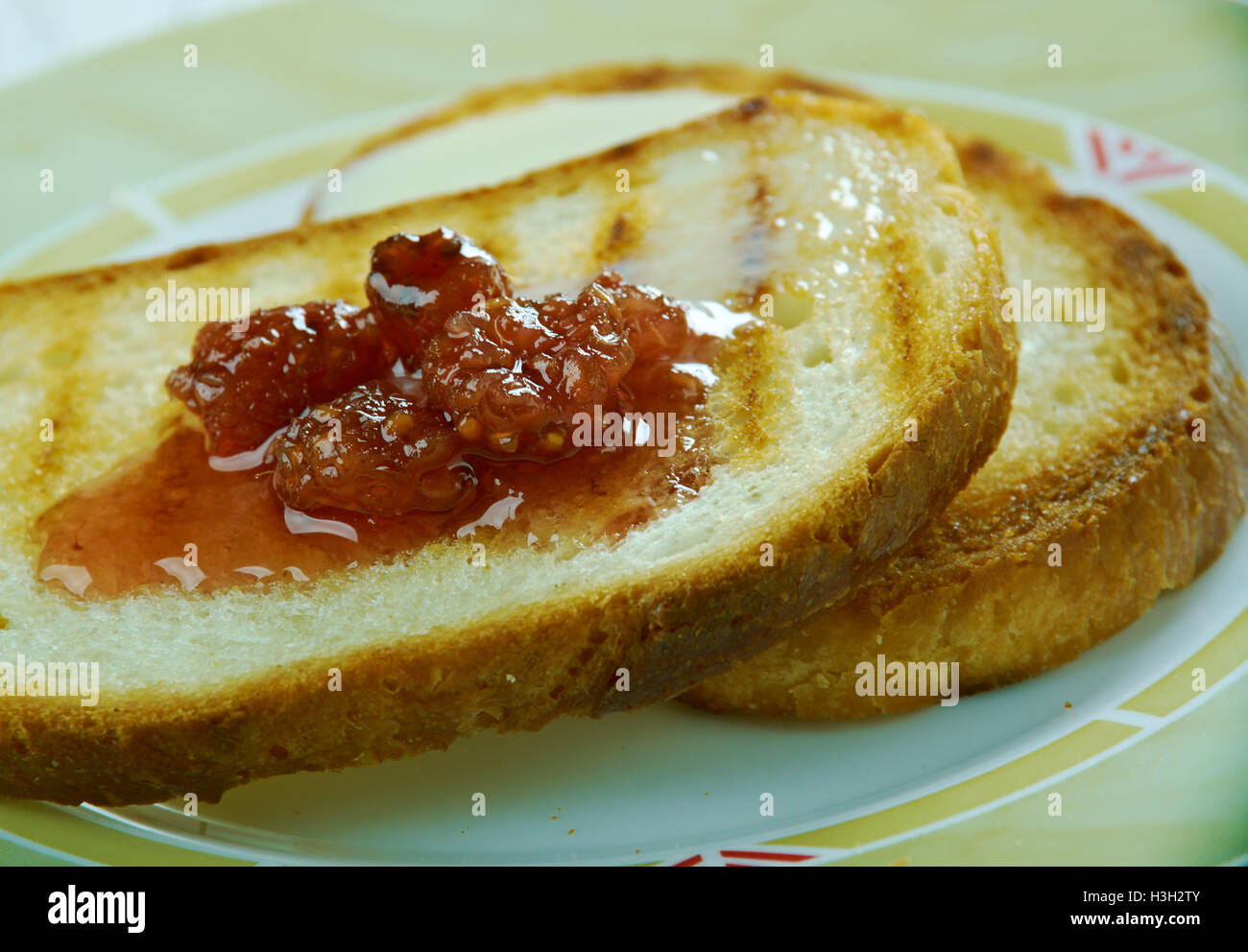 Arme Ritter von Windsor. French toast Stockfoto