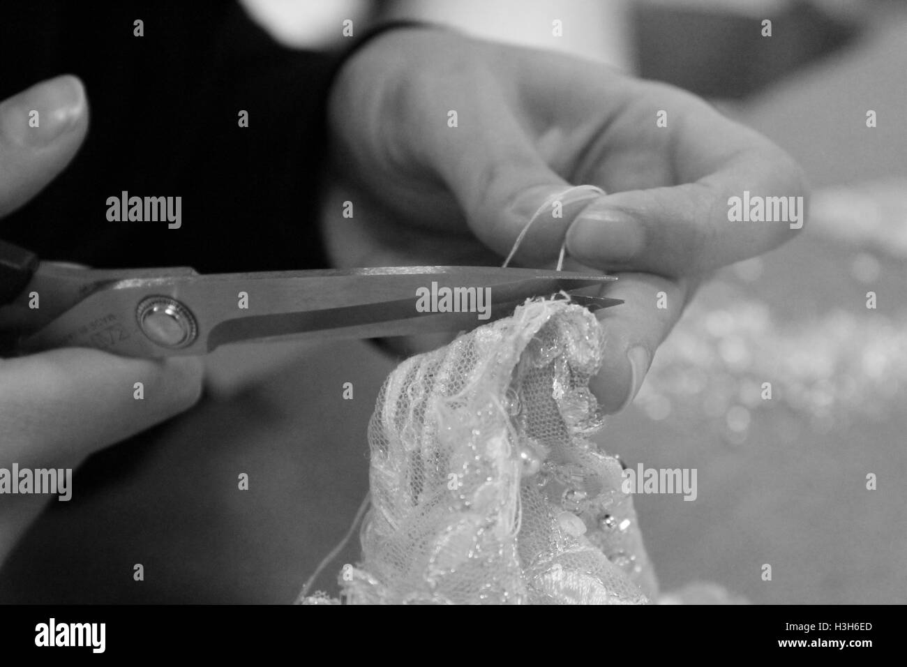 Cardiff, Wales. 16. November 2015. Fotografien Näherinnen im Stadtzentrum von Cardiff. © AimeeHerd Freelance Stockfoto