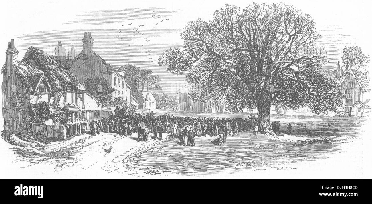 WARCS Wellesbourne, wo Landarbeiter Streik begann 1872. Illustrierte London News Stockfoto