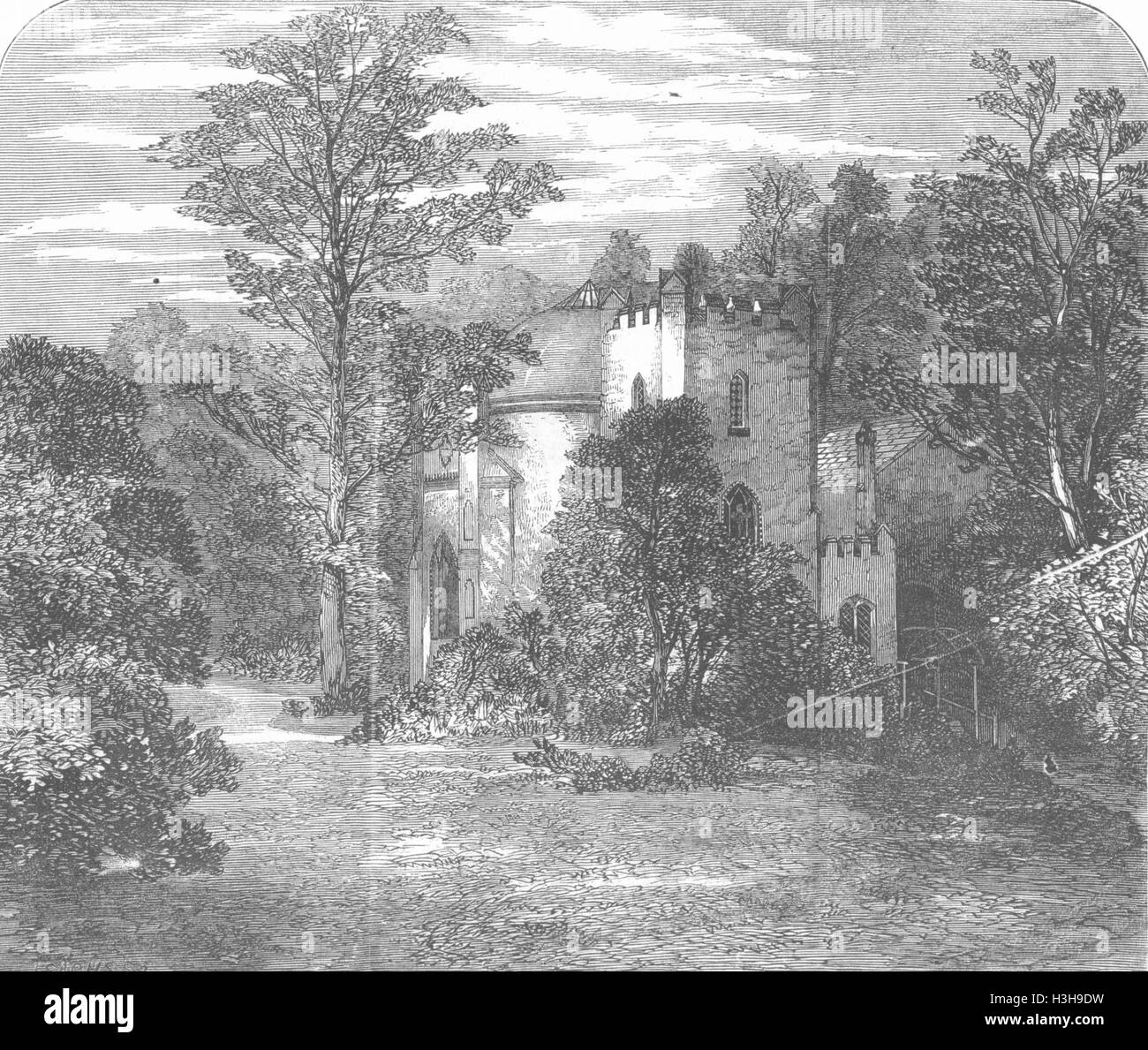 SURREY Borromäus Kapelle, Weybridge(Louis Philippe) 1858. Illustrierte London News Stockfoto